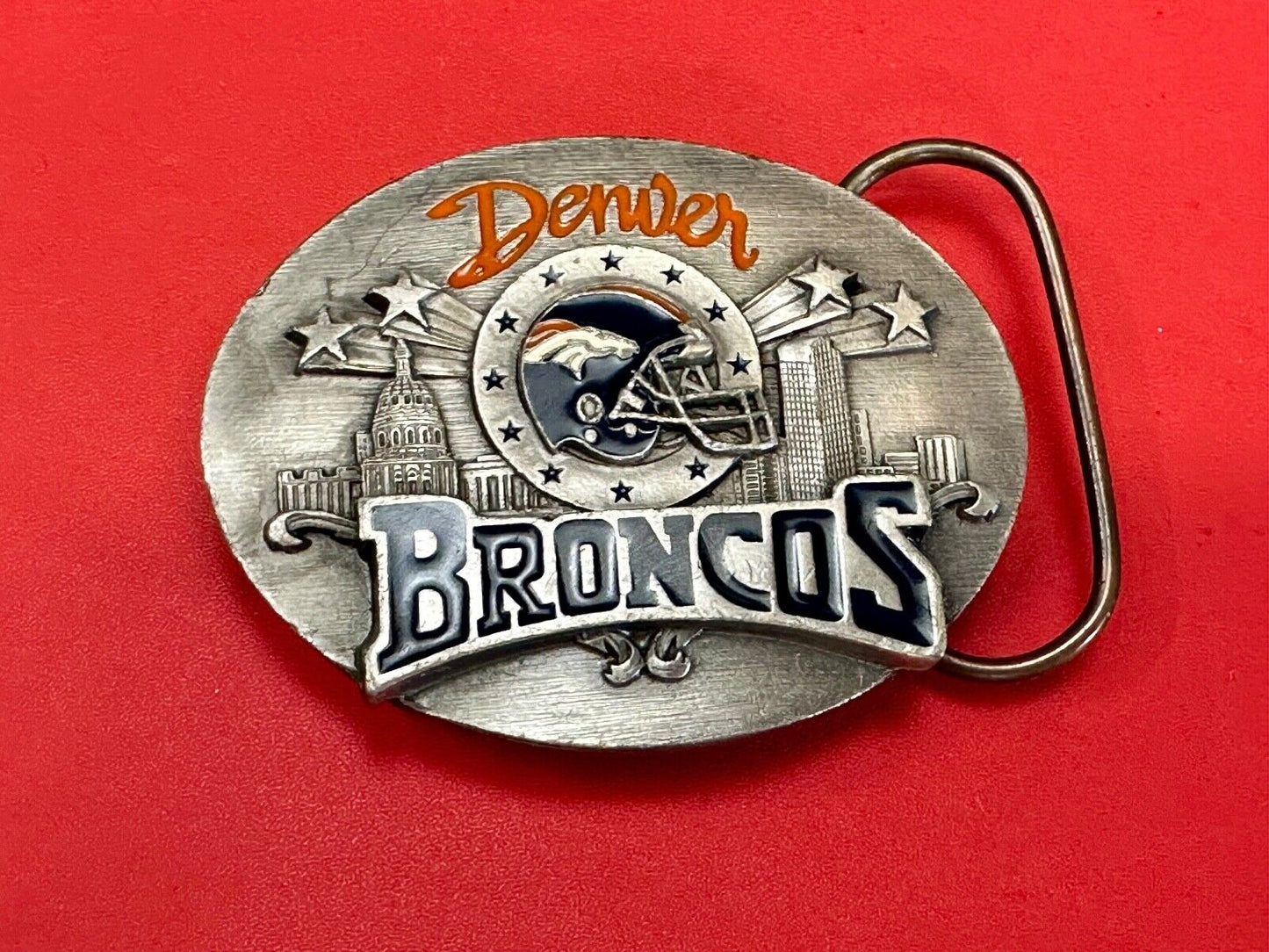 THE Denver Broncos - Most NFL Wins of the 1990's commemorative belt buckle