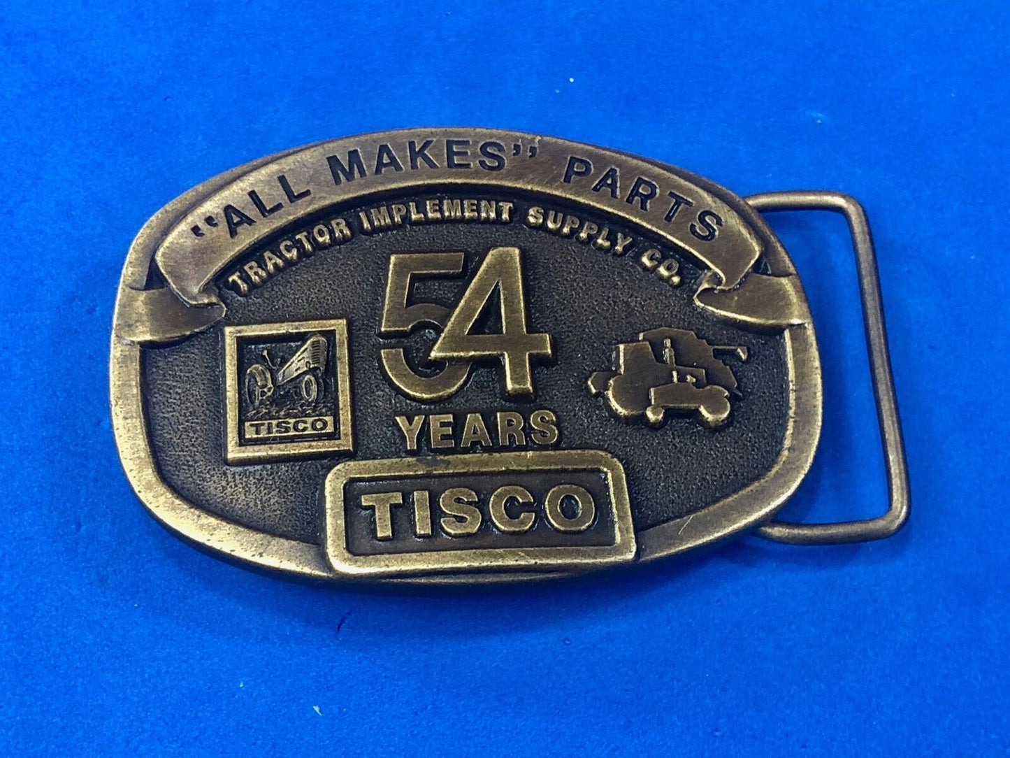 Vintage 1991 Tisco All makes Parts - tractor supply farm 54 years belt buckle