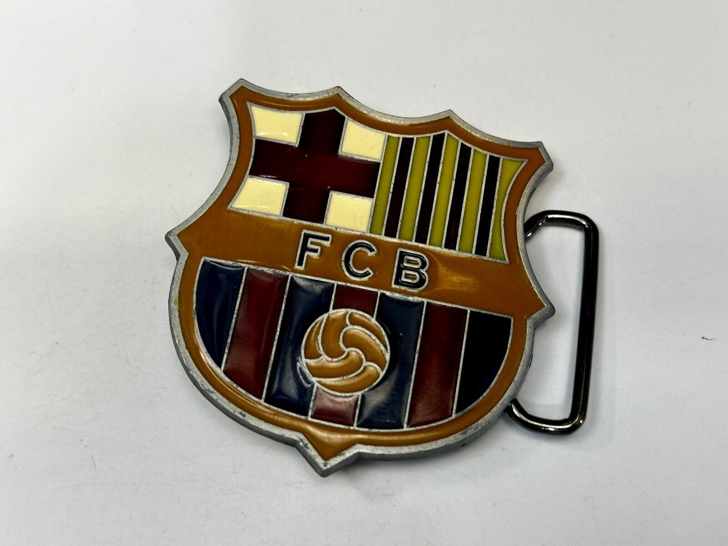 Barcelona F.C. Purple Barcelona FCB Club Emblem Commemorative Belt Buckle