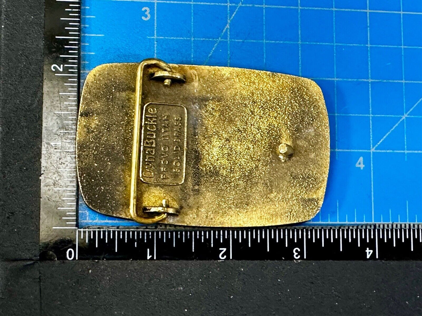 UTAH Railway Train Commemorative Solid Brass VTG 1985 Belt Buckle by DynaBuckle