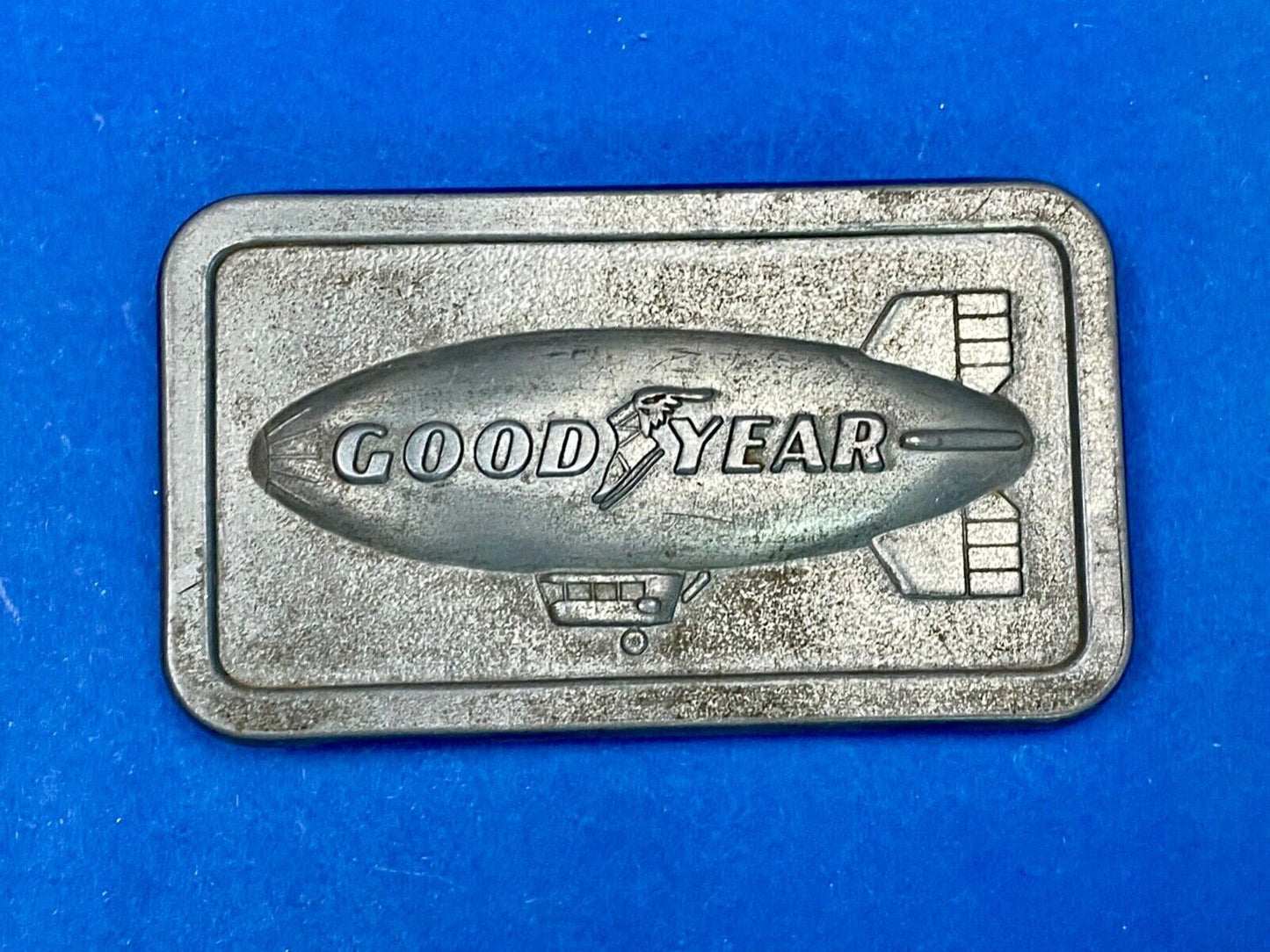The Goodyear Blimp - Sporting Events, Tire And Rubber Company Belt Buckle