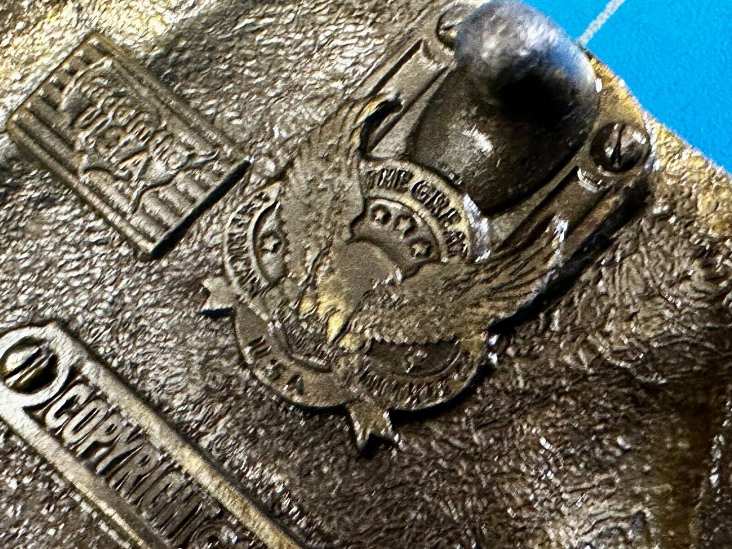 1986 The American Fire Fighter No Sleep Tonight Great American Belt Buckle