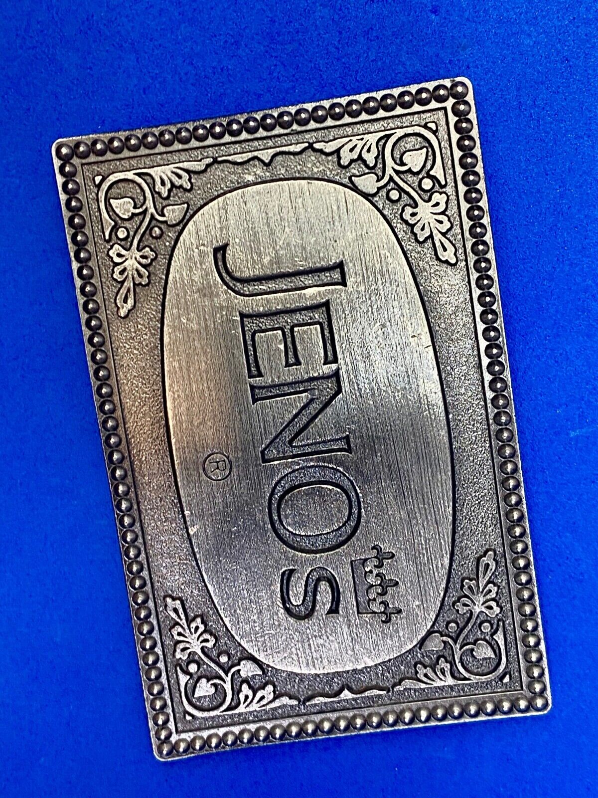 Vintage Jeno's Pizza Rolls Belt Buckle Junk Food Lewis Frozen Dorm Jenos