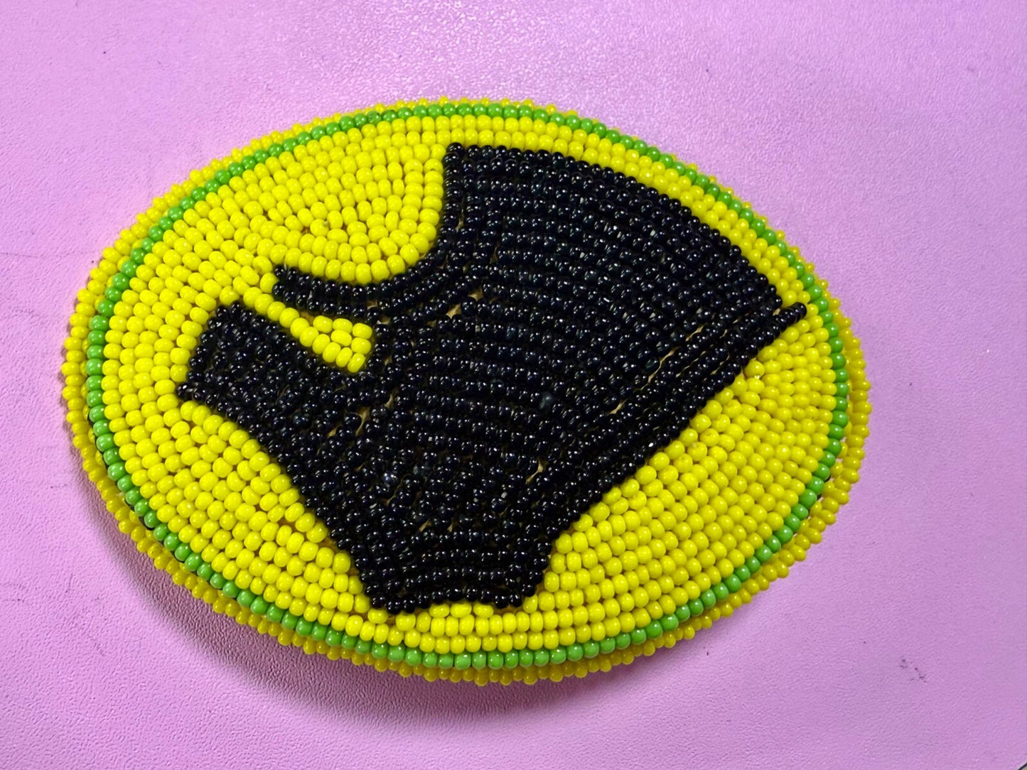 Bead Native American Indian Artisan Made Vintage Belt Buckle
