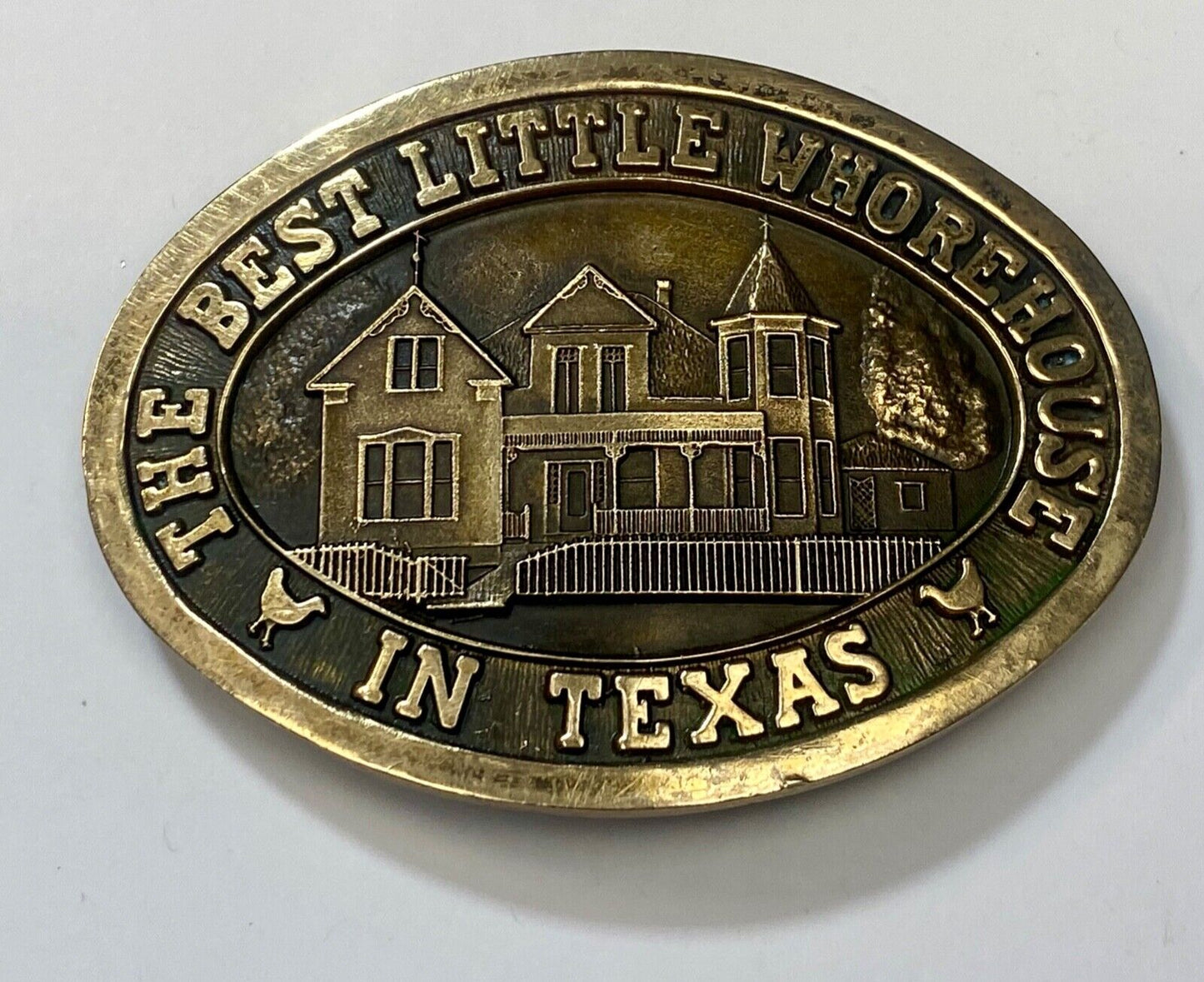 The Best Little Whorehouse in Texas Burt Dolly belt buckle Movie Wrap Crew Gift!