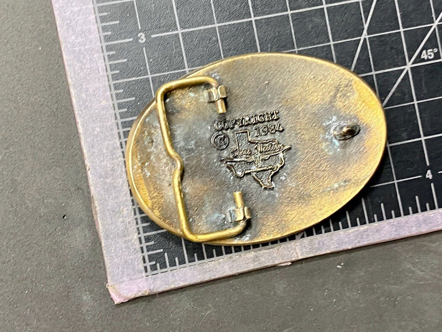 Vintage 1984 Southwest truck sales El Paso Texas company add belt buckle