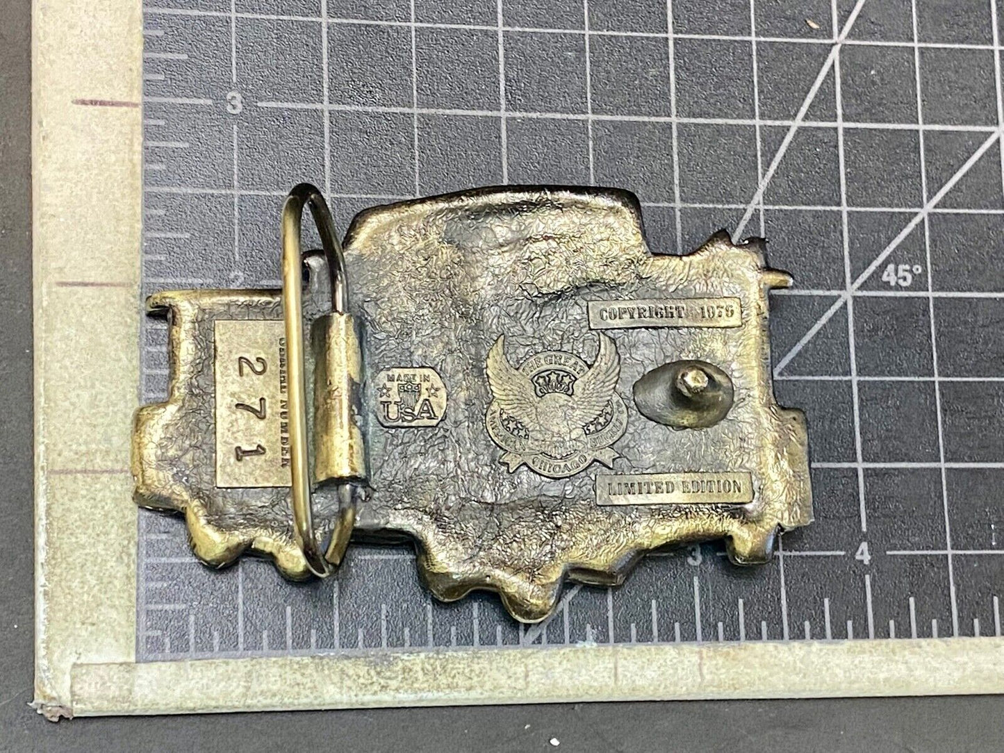 Vintage 1979 Train Caboose Cut Out - Collectors - Great American Belt Buckle Co