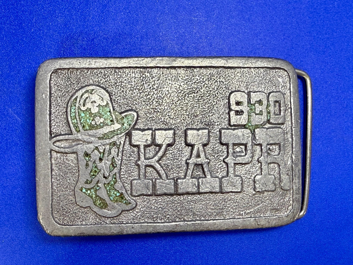 930 KAPR AM Radio Station Vintage 1976 Belt Buckle by Wyoming Studios Art Works