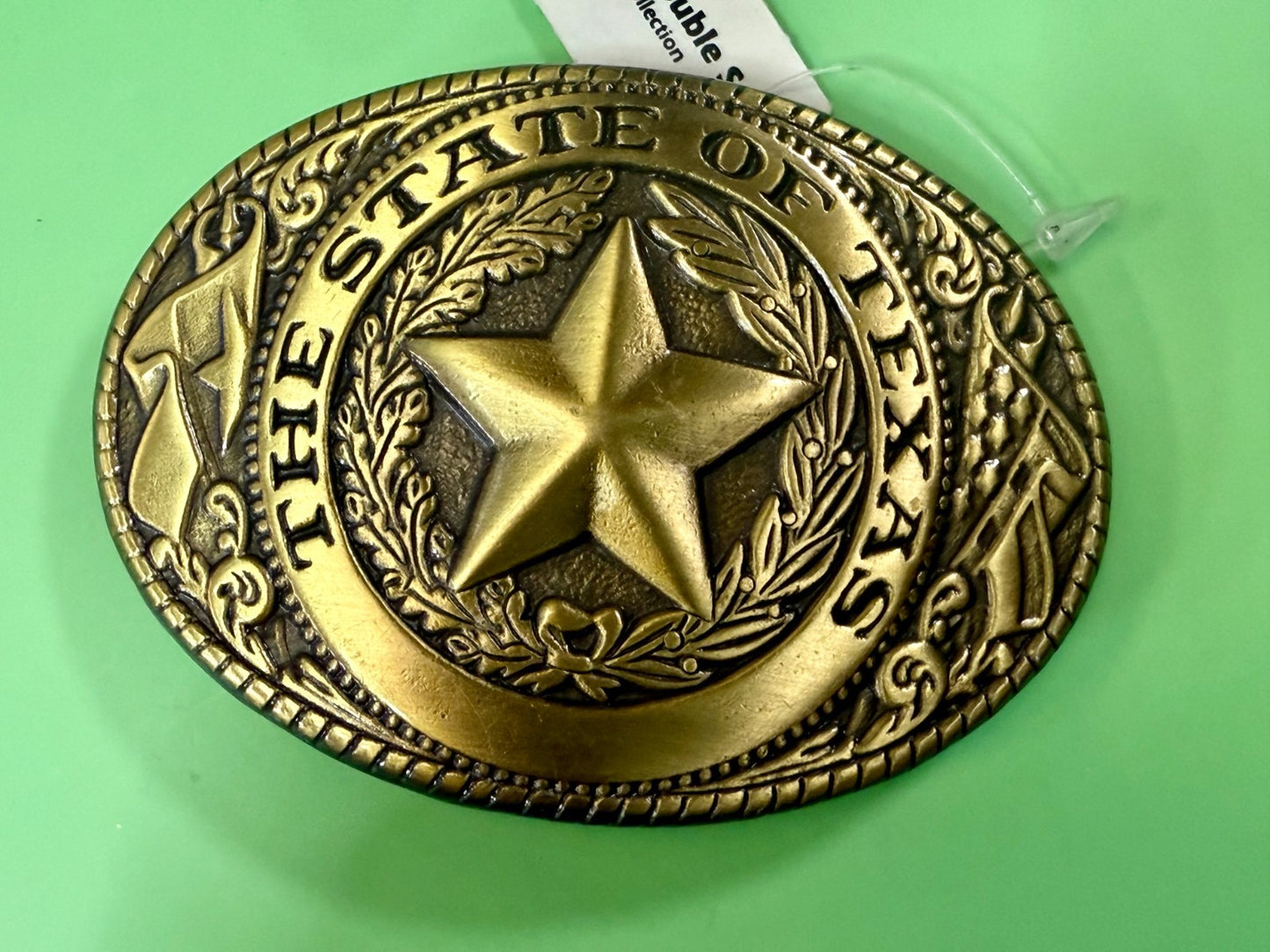The Great State of Texas Statehood Series Gold Color Commemorative Belt Buckle