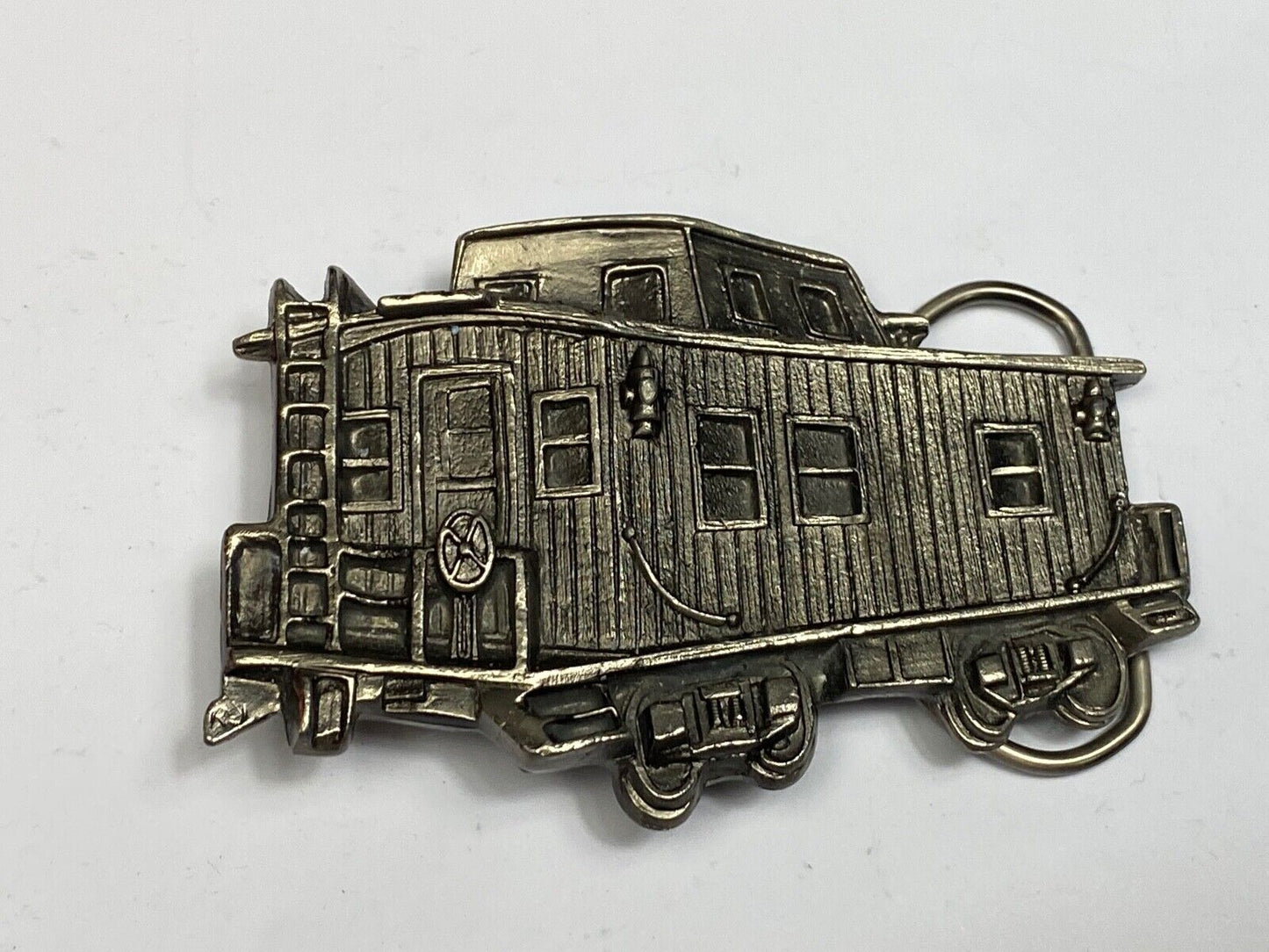 Train Caboose Collectors Belt Buckle Great American Buckle Co 1979 Made USA