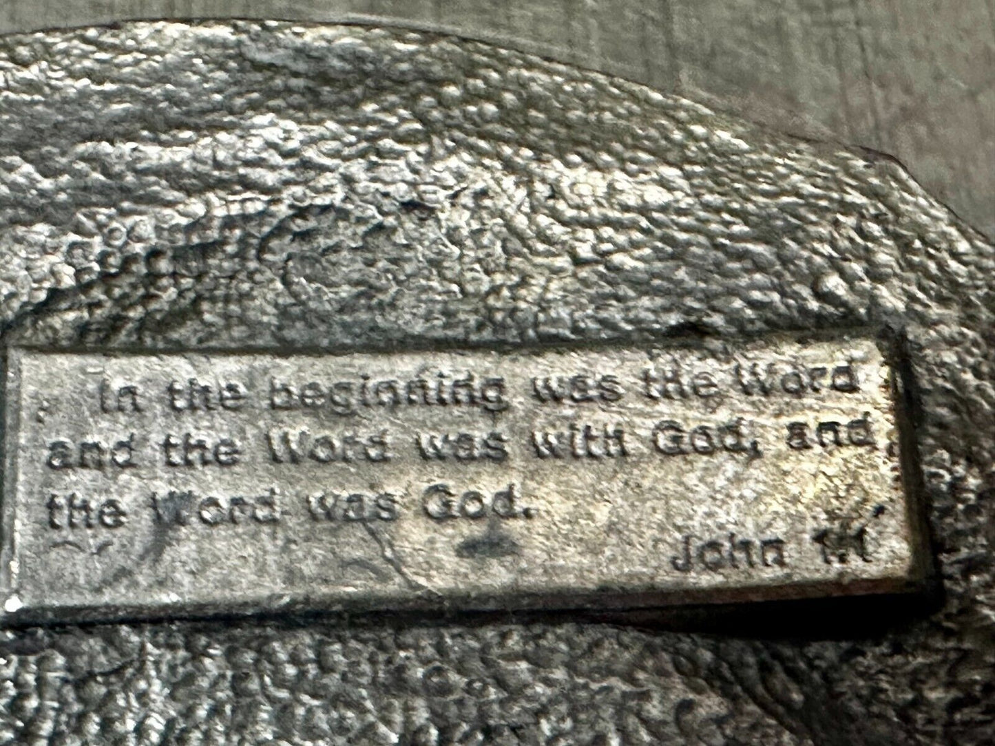 The Word of God is living and powerful Vintage Religious scripture Belt Buckle