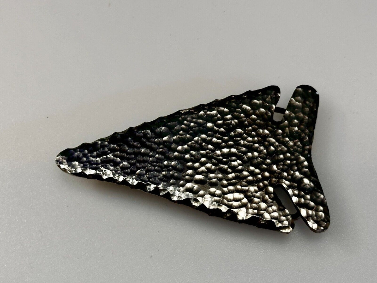 Arrow Head Textured Artisan Cast Made Native Indian Art Figural Belt Buckle