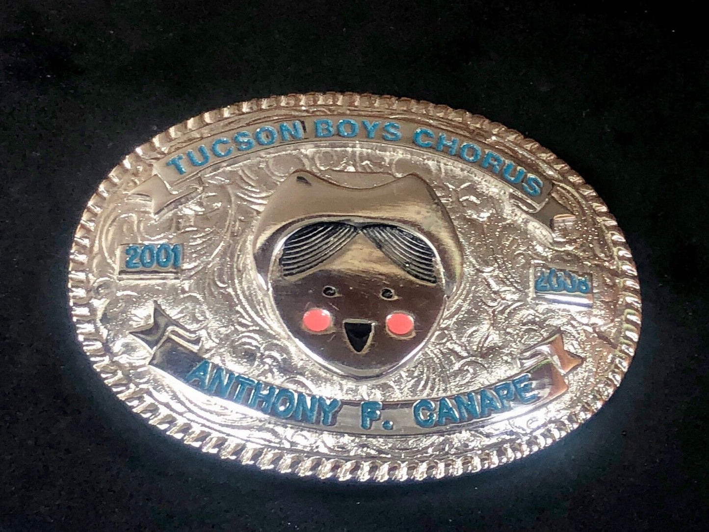Award type Tucson Boys Chorus belt buckle Arizona AZ by Creative Casting / Texas