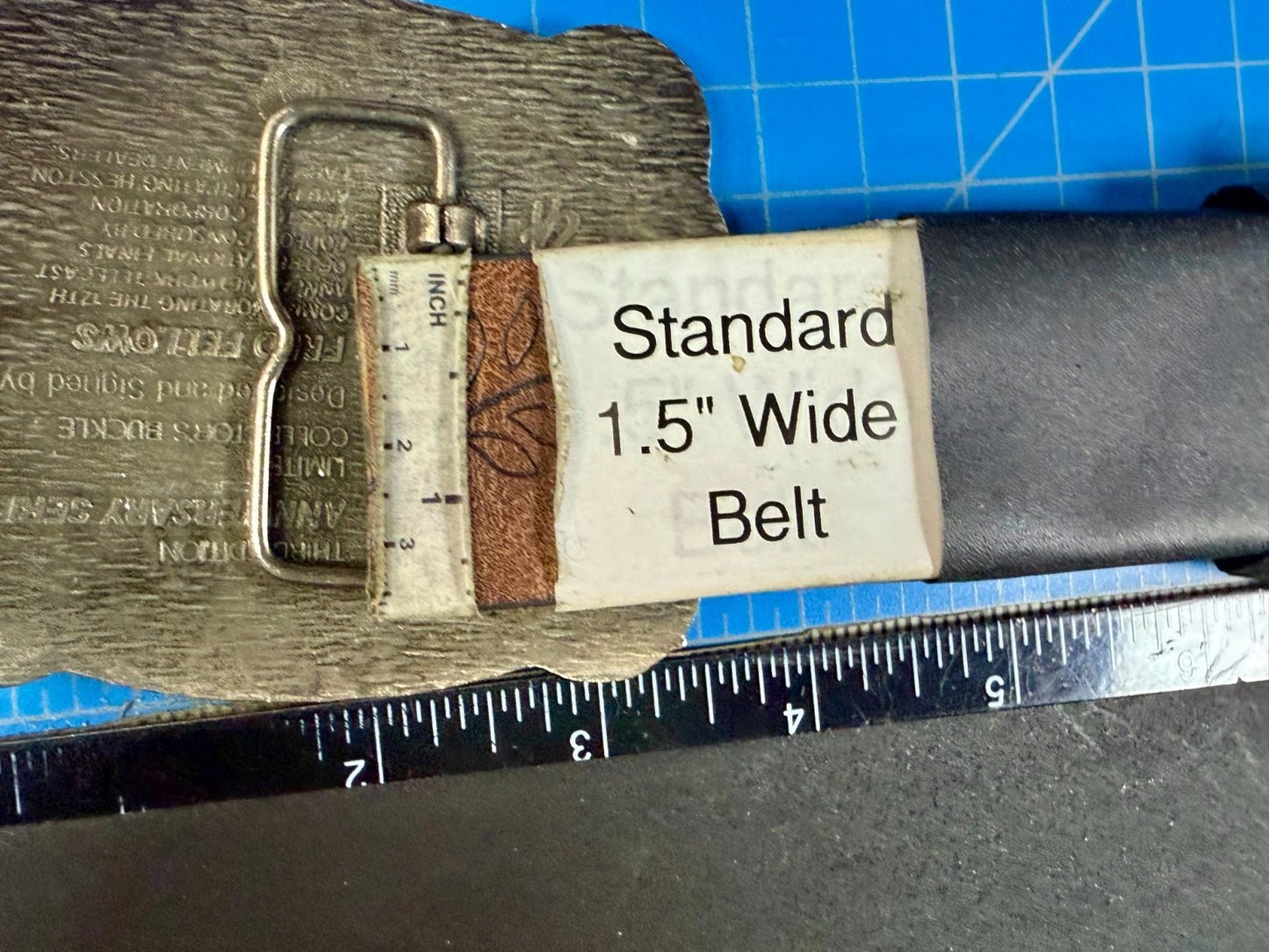1985 Hesston NFR National Finals Rodeo Calf Roping Vintage Belt Buckle