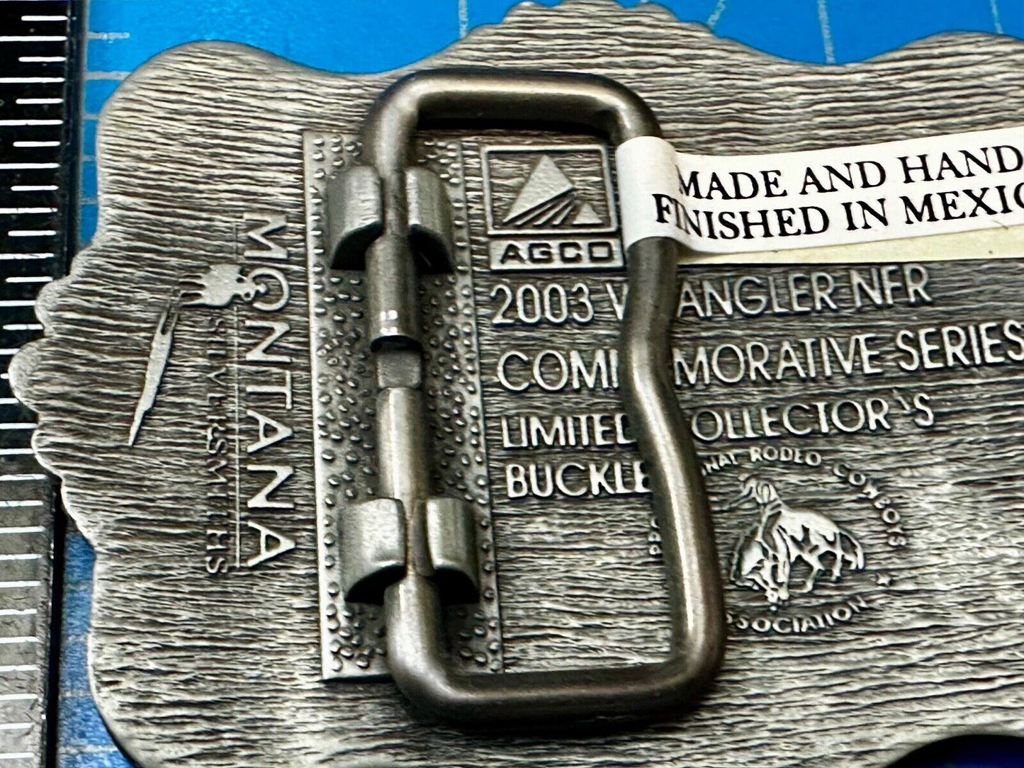2003 NFR National Finals Rodeo NOS Youth Size Montana Silversmiths Belt Buckle