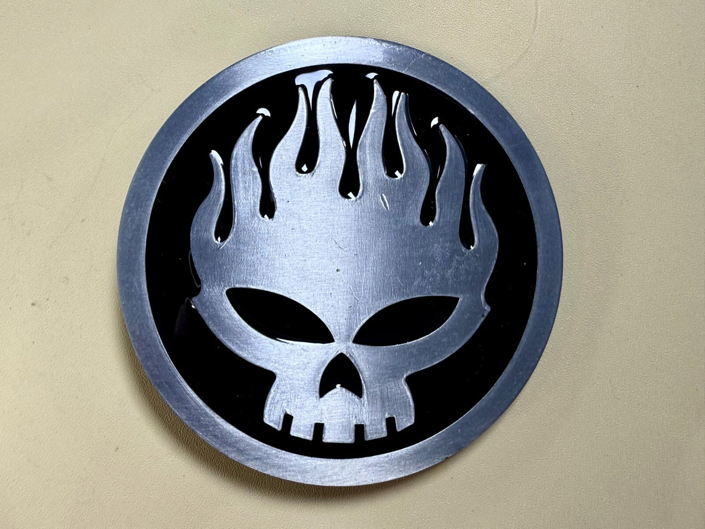 The Offspring Manic Subsidal Skull Album Tour Punk Rock Band Belt Buckle