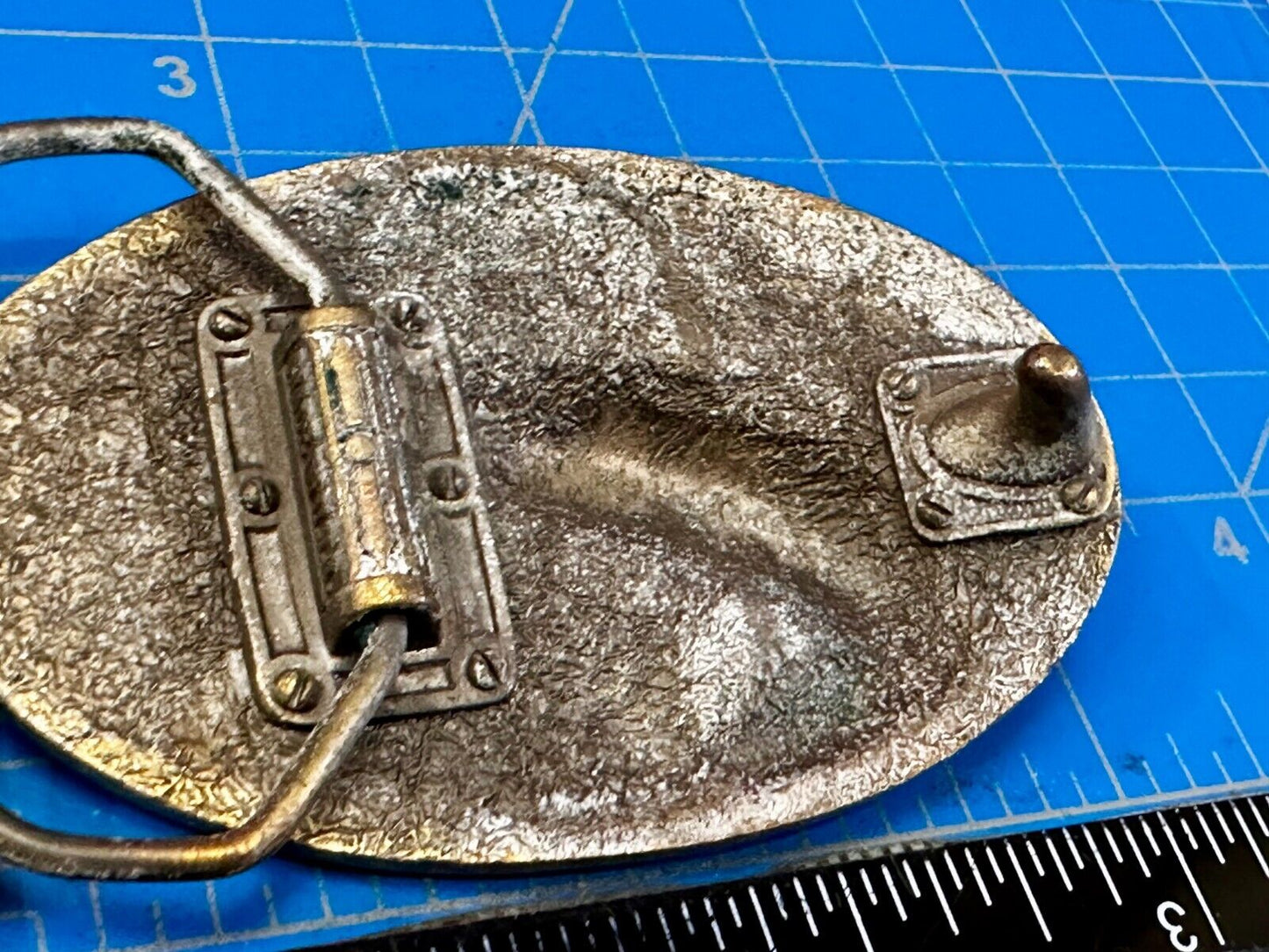 Bass Anglers Sportsman Society Spirit of 76 Bicentennial Fishing Belt Buckle