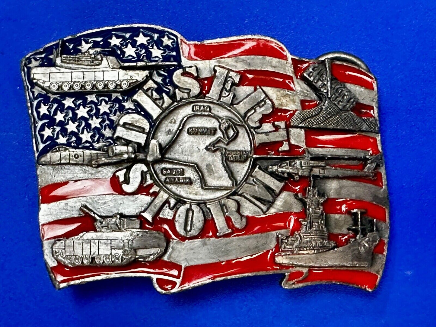 1991 Siskiyou Operation Desert Storm Belt Buckle P-92 -All Military
