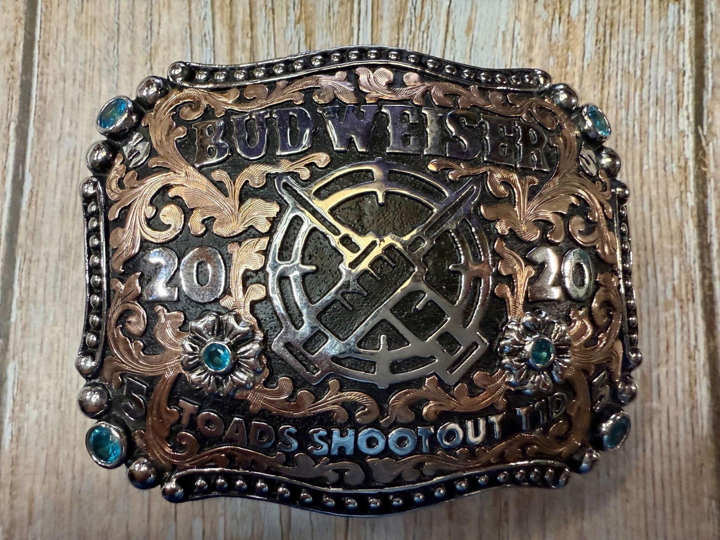 2020 Budweiser Toads Shoot Out TID Event 2ND TO NONE Trophy NASCAR Belt Buckle