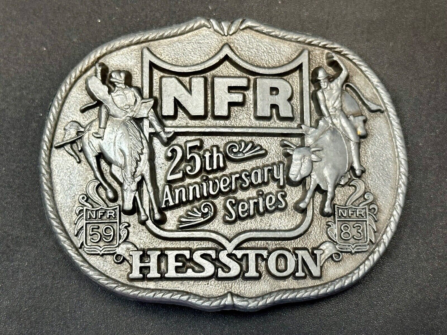 1993 Hesston National Finals Rodeo NFR 25th year celebration Belt Buckle