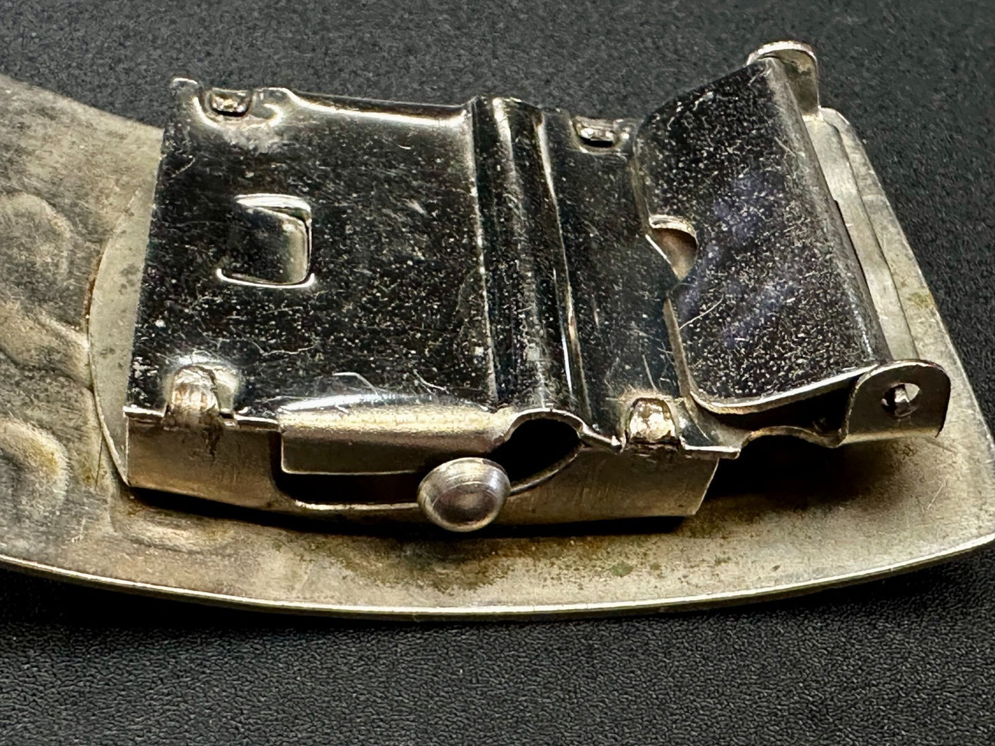 USN United State Navy Japan Korea Map Military Style Ratchet Belt Buckle