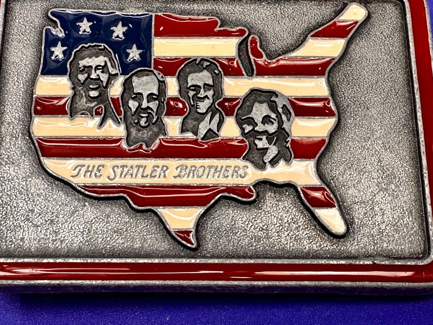The Statler Brothers Band Country Music Band Record Promo Music Belt Buckle