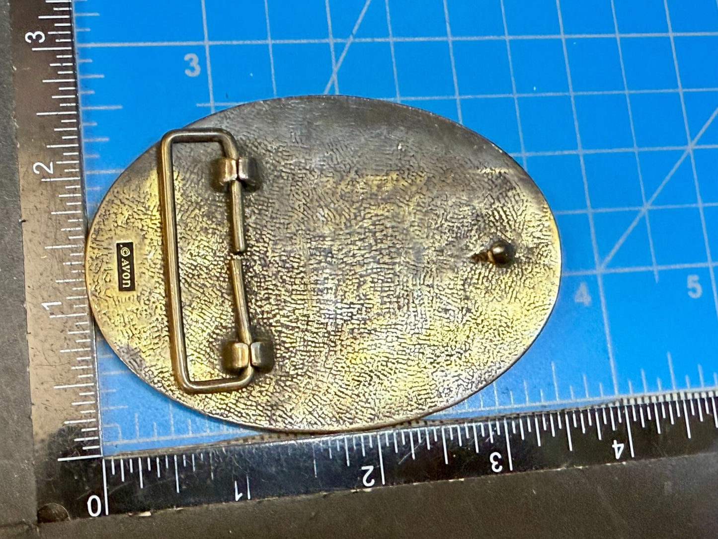 Vintage Avon Collectible Ford Model T Car Collectors Brass Tone Belt Buckle