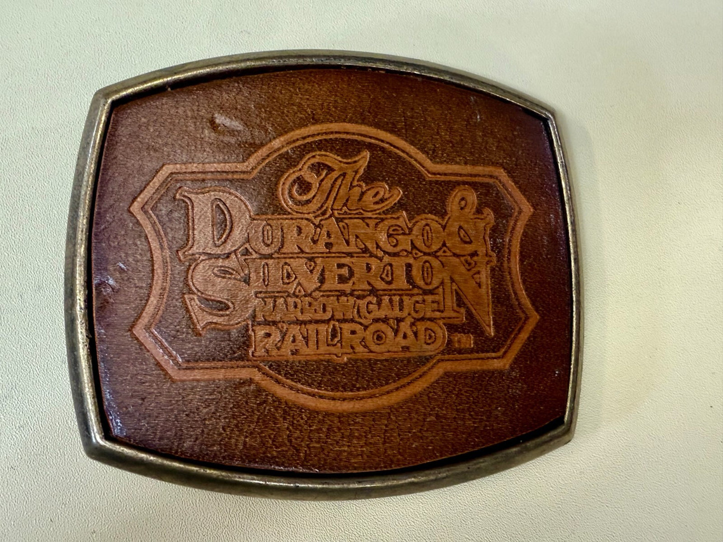 The Durango -Silverton Narrow Gauge Railroad Historic Railway Belt Buckle el Cid