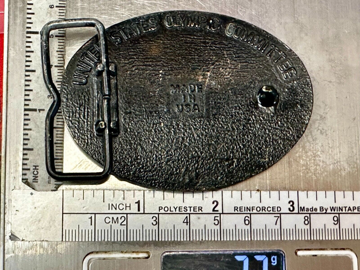 1984 USA Olympics Los Angeles California Vintage Commemorative Belt Buckle