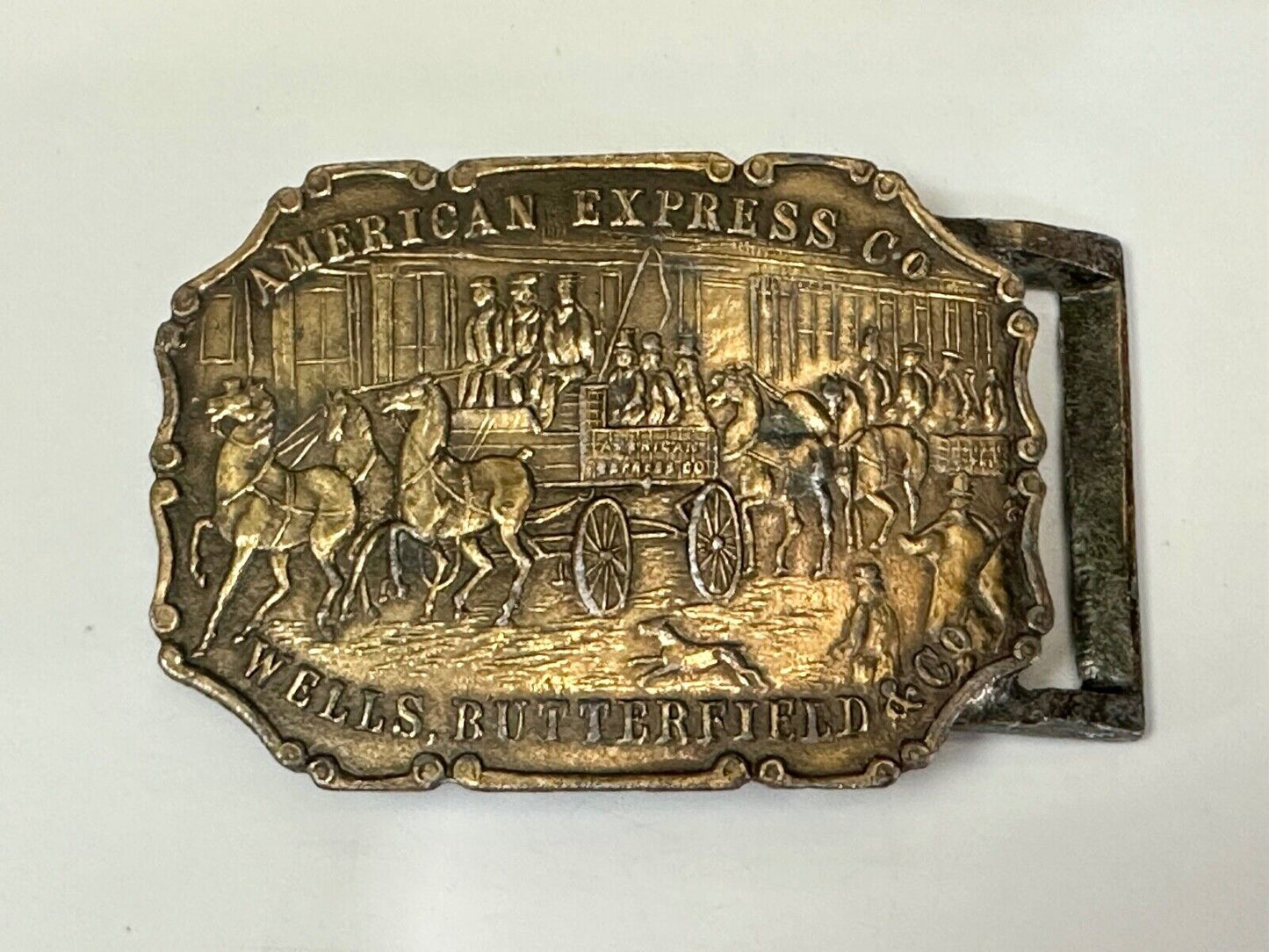 American Express Wells Butterfield belt buckle by Synek Studio New York