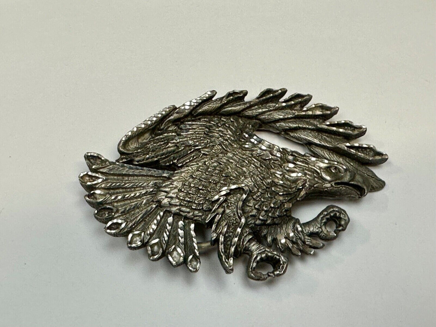 Vintage EJC EAGLE - Attacking Hunting Diving cutout belt buckle