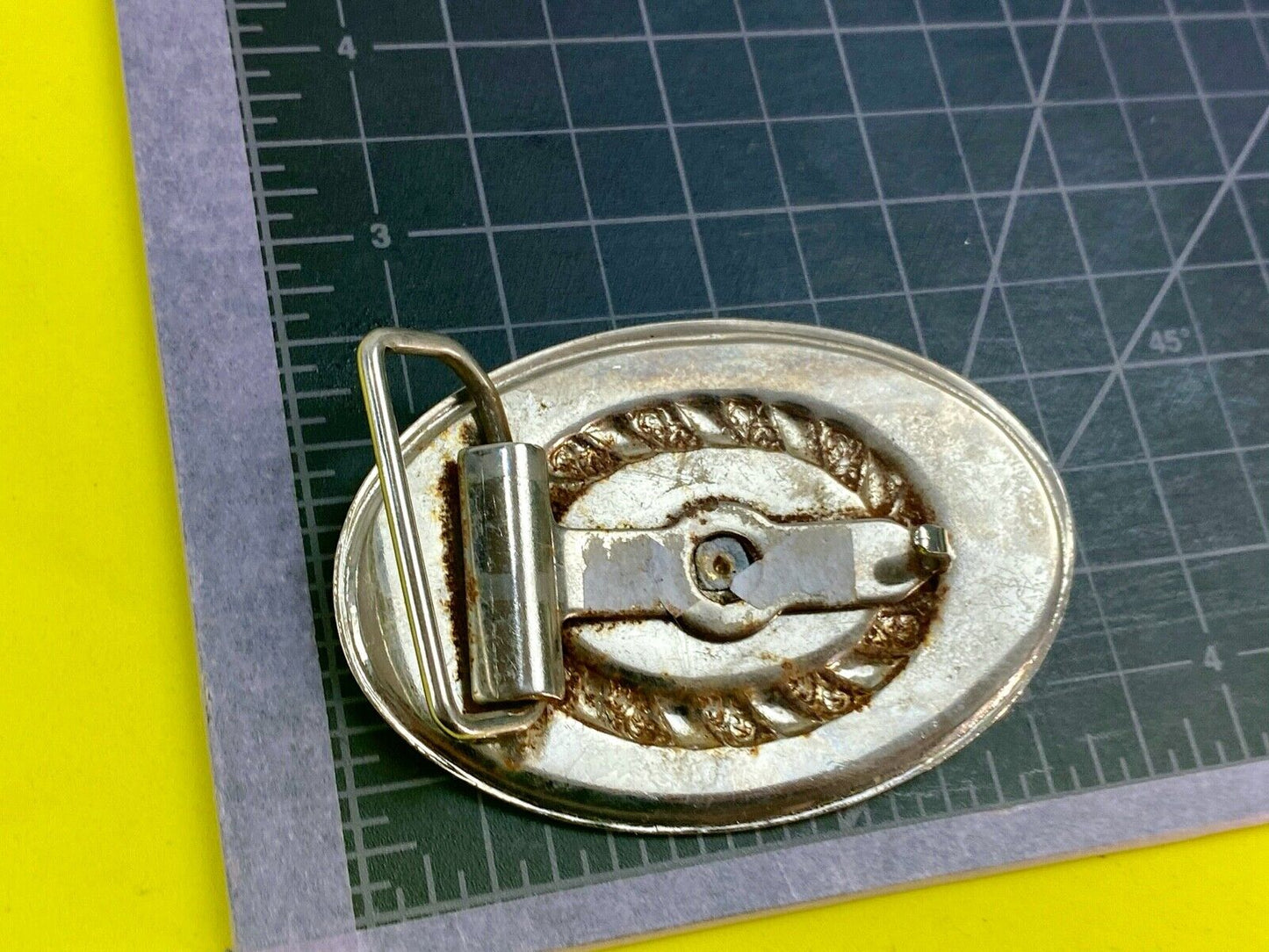 Unique and different horse bust head western cowboy Oval Shape belt buckle