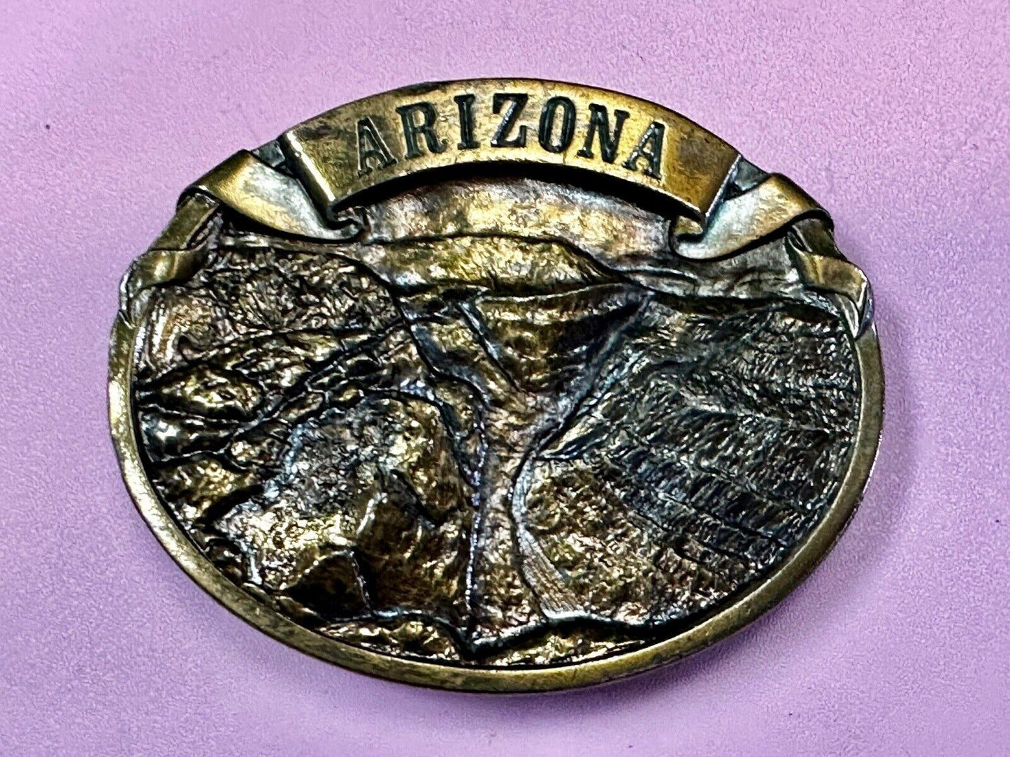 Arizona State - Scenic View of Grand Canyon Belt Buckle by Arroyo Grande M-25