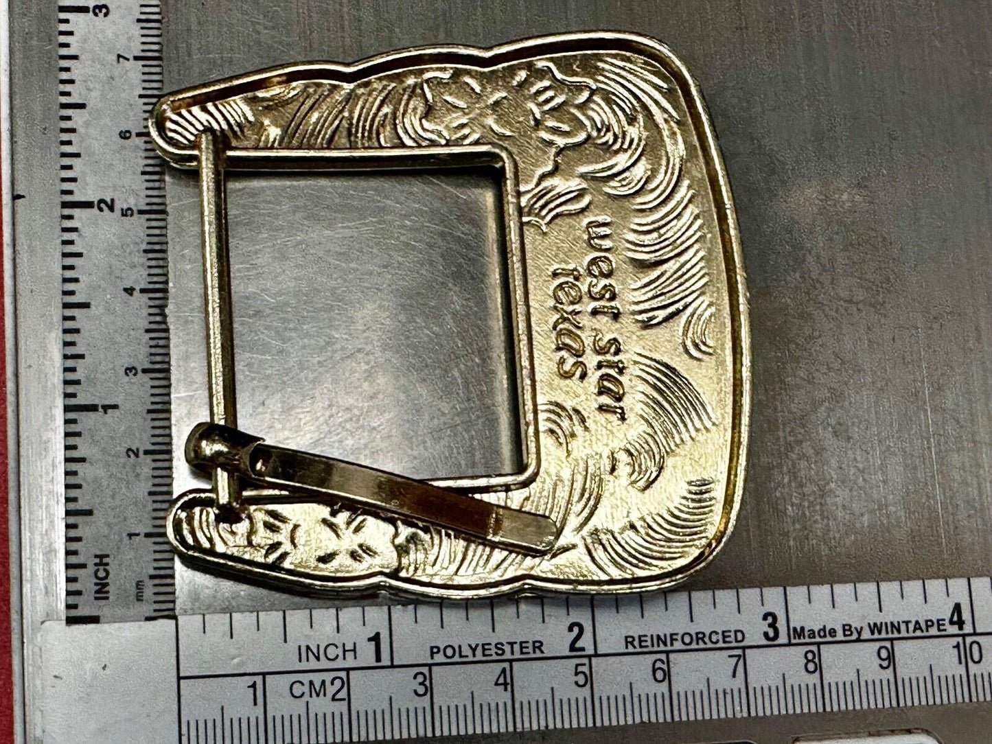 Texas Ranger Style Longhorn Vintage Replacement Dress Belt Buckle West Star