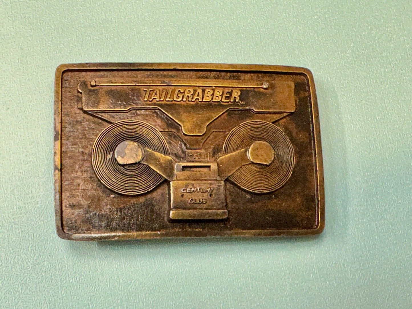 Tailgrabber Century Club Commemorative Vtg. Belt Buckle by Indiana Metal Craft