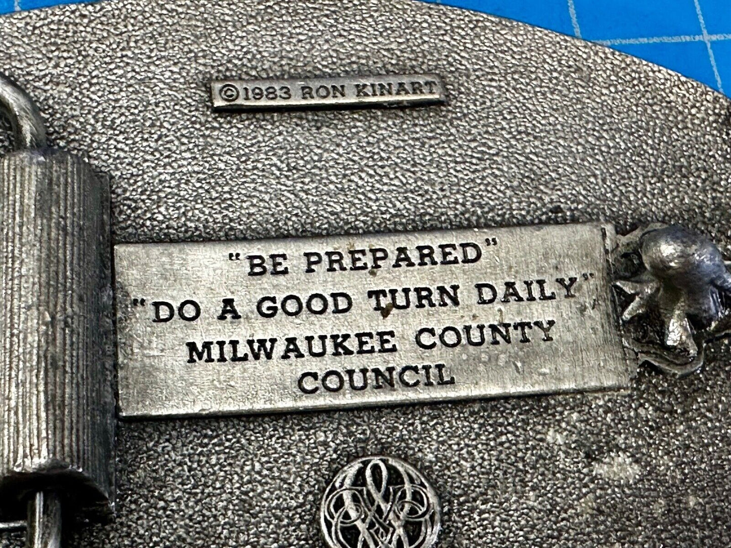 Be Prepared Do a Good Turn Daily Milwaukee Country Council BSA 1983 Belt Buckle