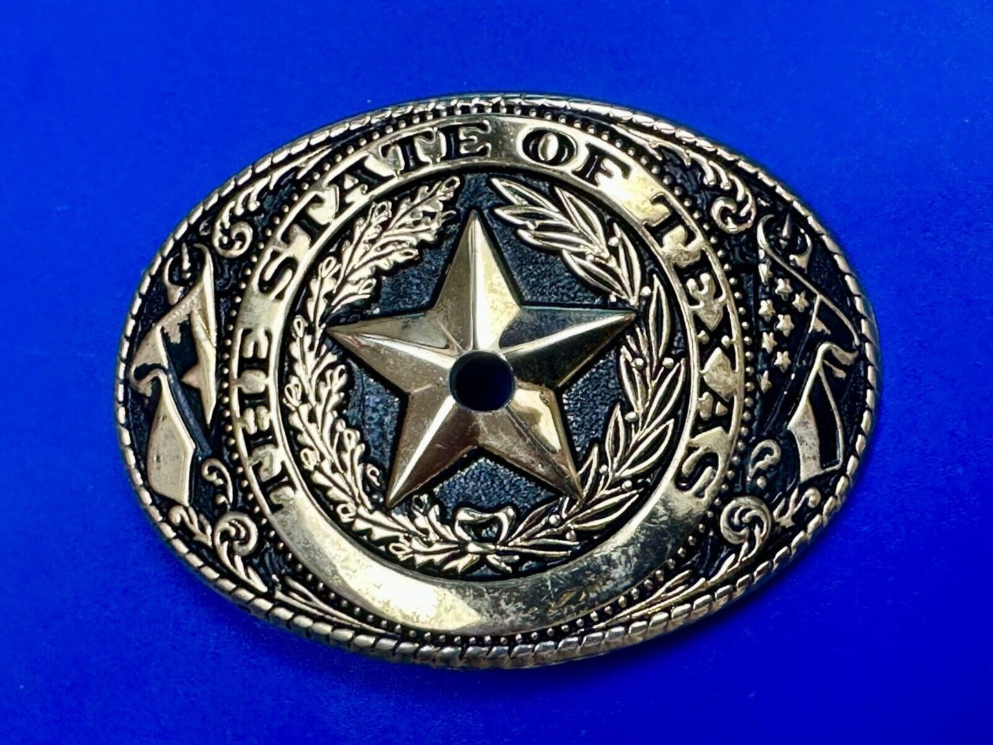 Texas - Lone Star Flags Seal - belt buckle READY for your centerpiece