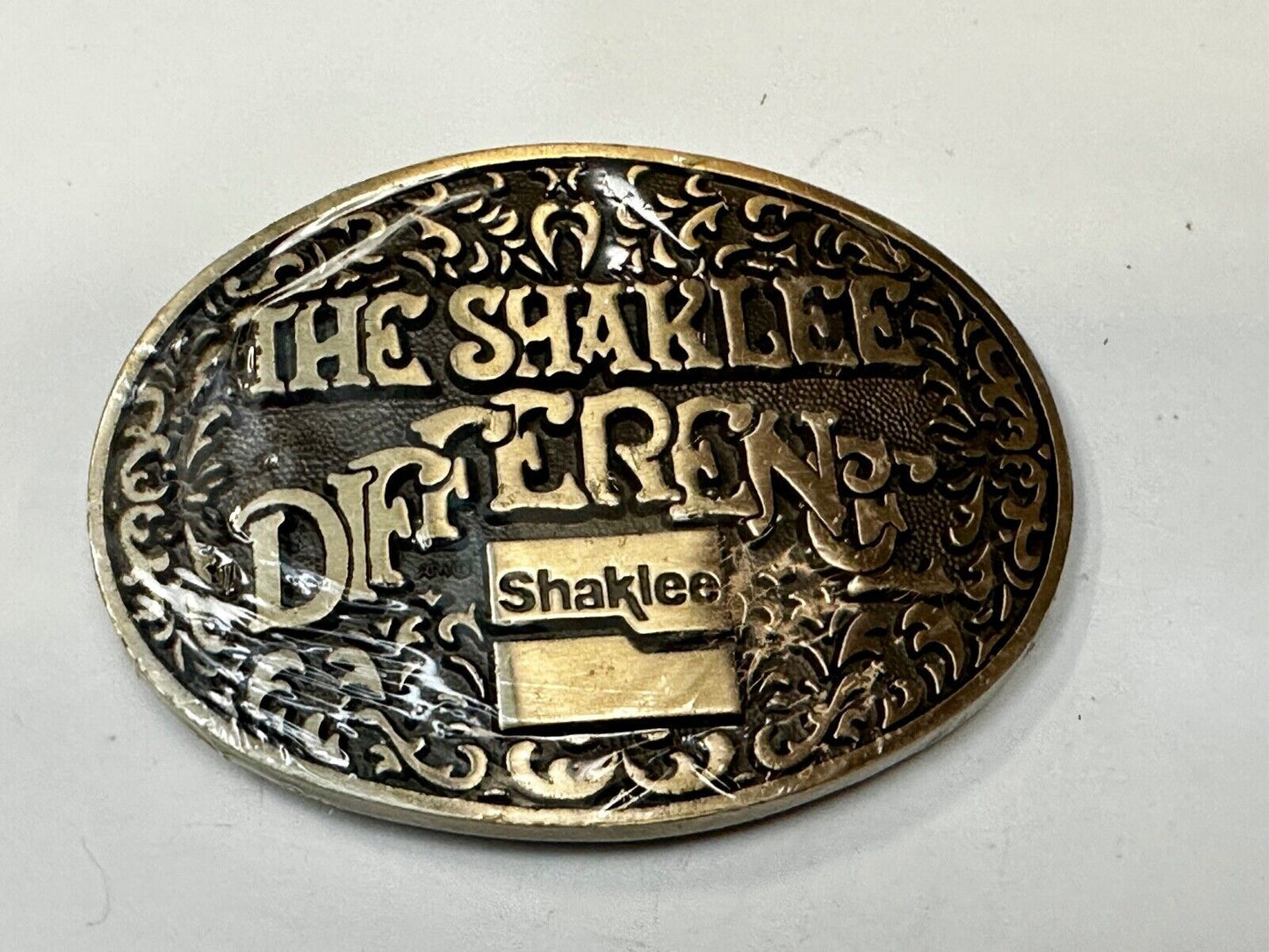 The Shaklee Difference Vintage Award Division Medals Solid Brass NOS Belt Buckle