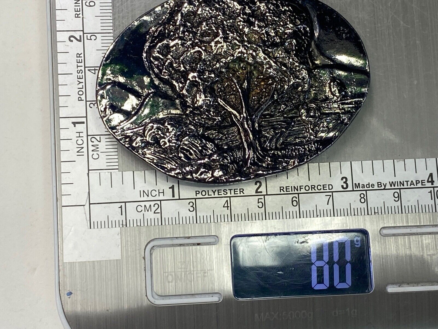 Beautiful Tree. Amazing Detail! Silver Color Scarf Tie Clip