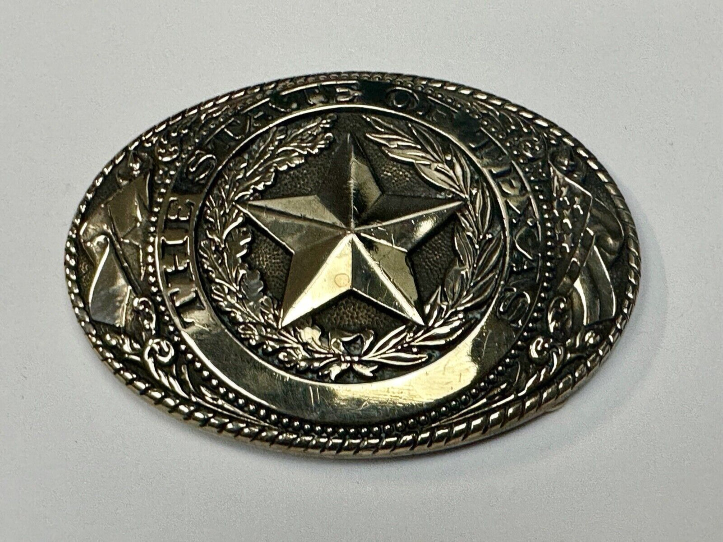 The Great State of Texas, Lone Star - Tony Lama Collection western belt buckle
