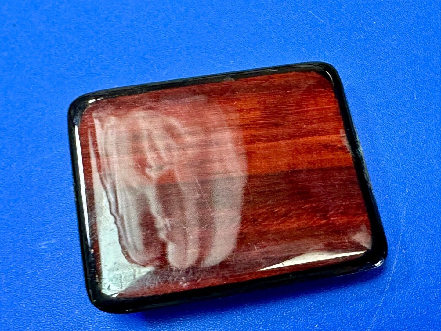 Beautiful Cherrywood? artisan glossy reflective belt buckle