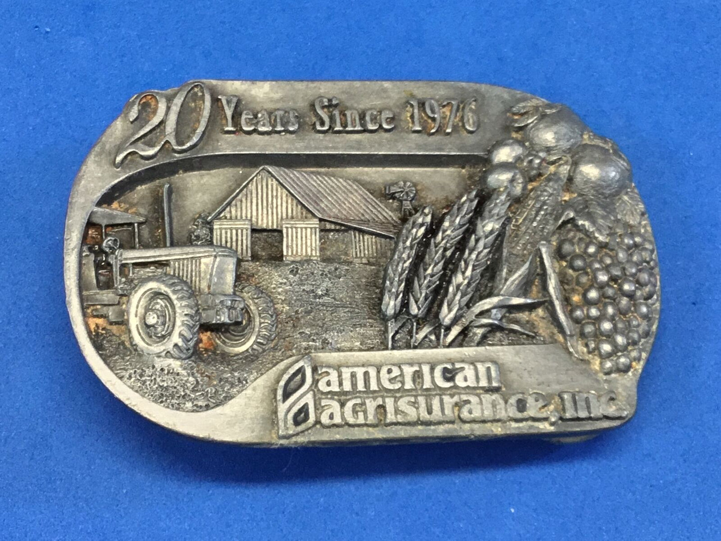 20 years since 1976 - American Agrisurance Inc. - belt buckle