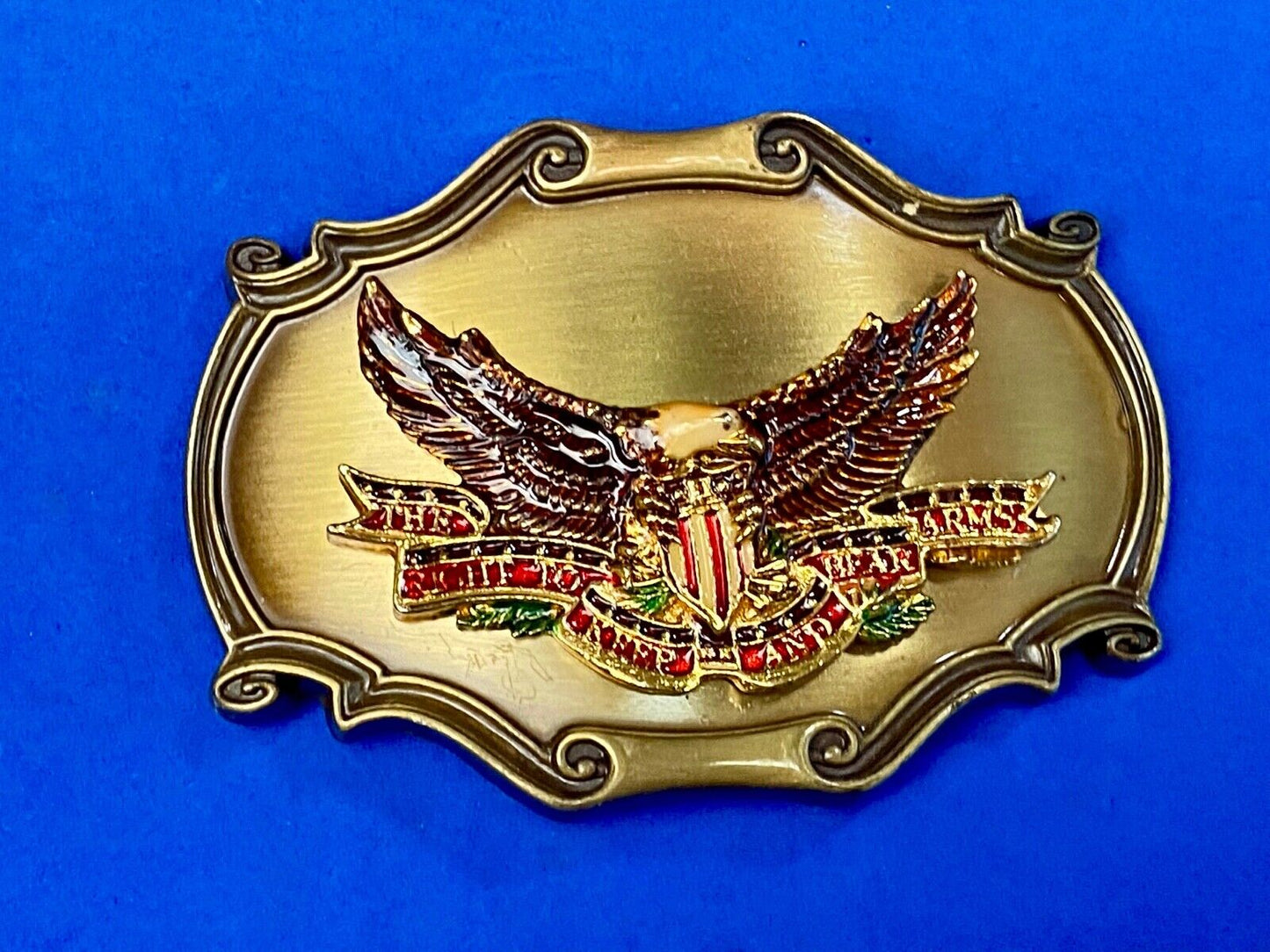 1978 The Right To Keep And Bear Arms 2nd Amendment RainTree Vintage Belt Buckle