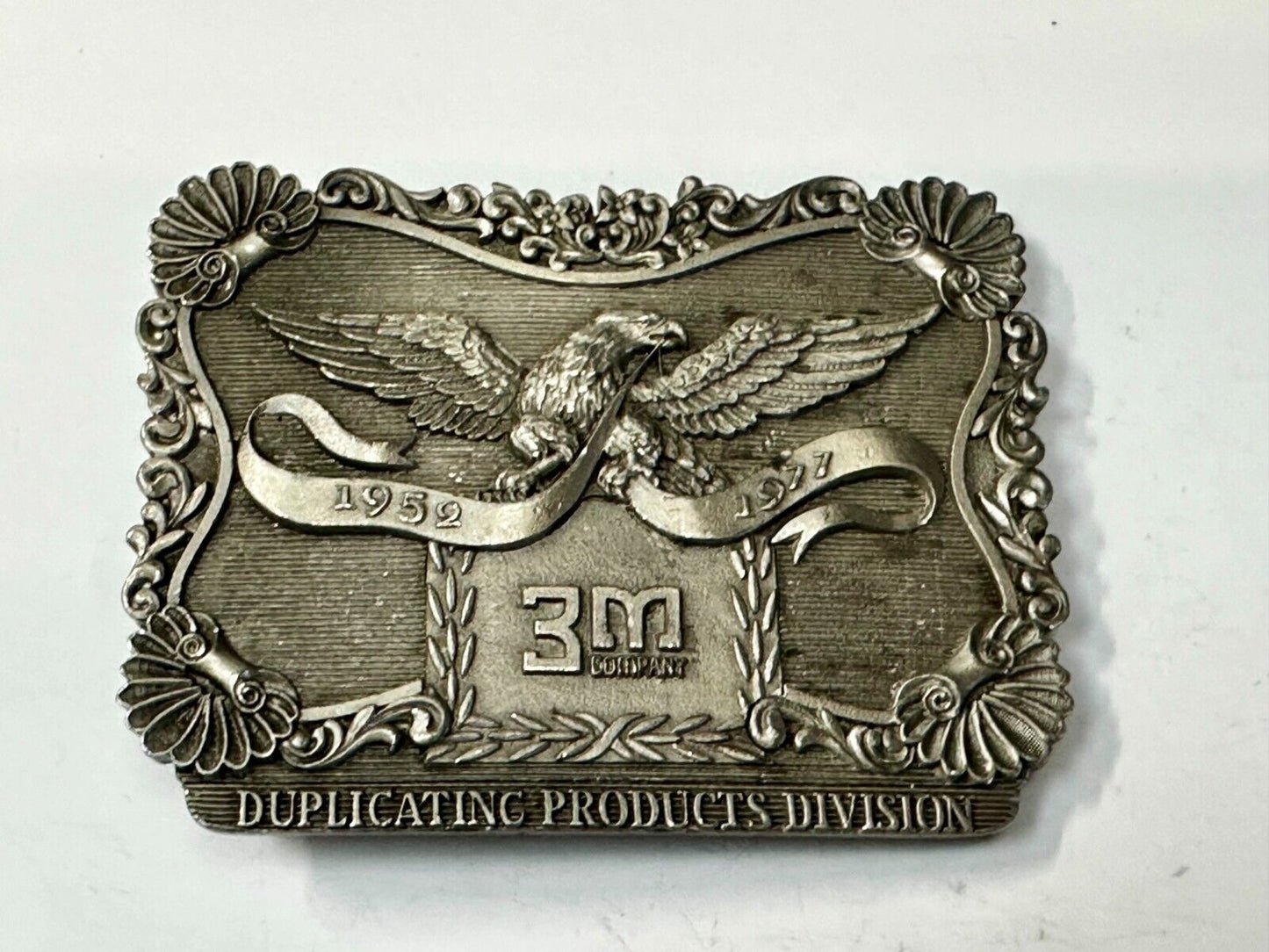 3M Duplicating Products Eagle Recording Studio 2" 1/4 Reel Tape 1976 Belt Buckle