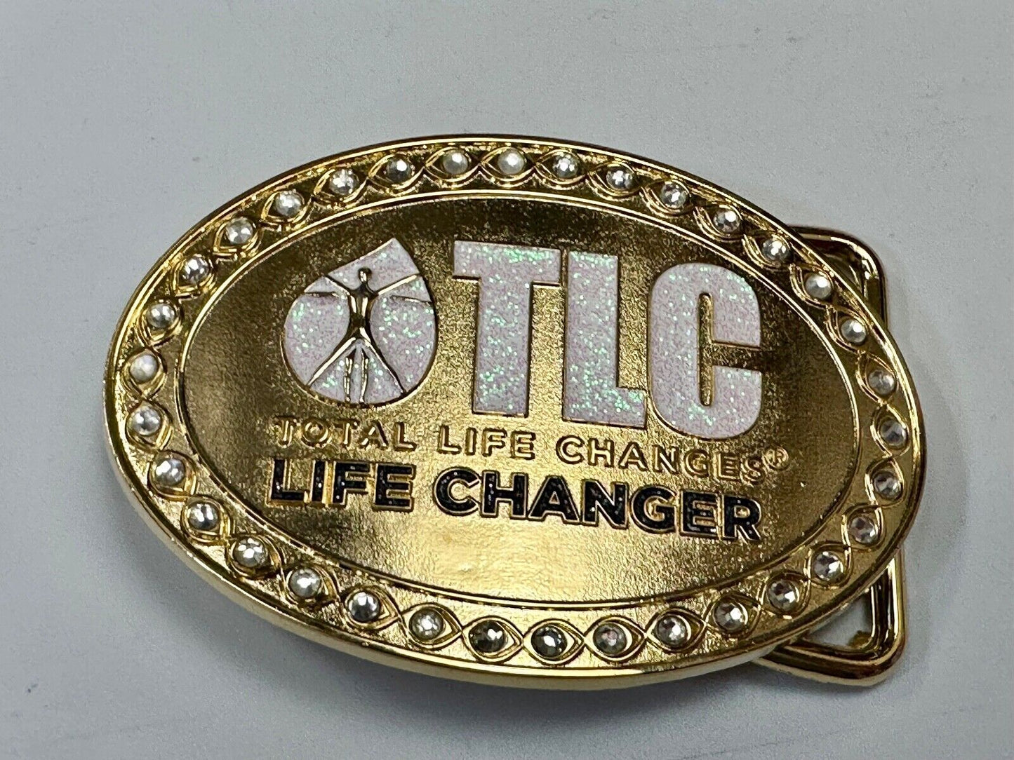 TLC Total Life Changes - Life Changer Fitness Diet Nutrition belt buckle