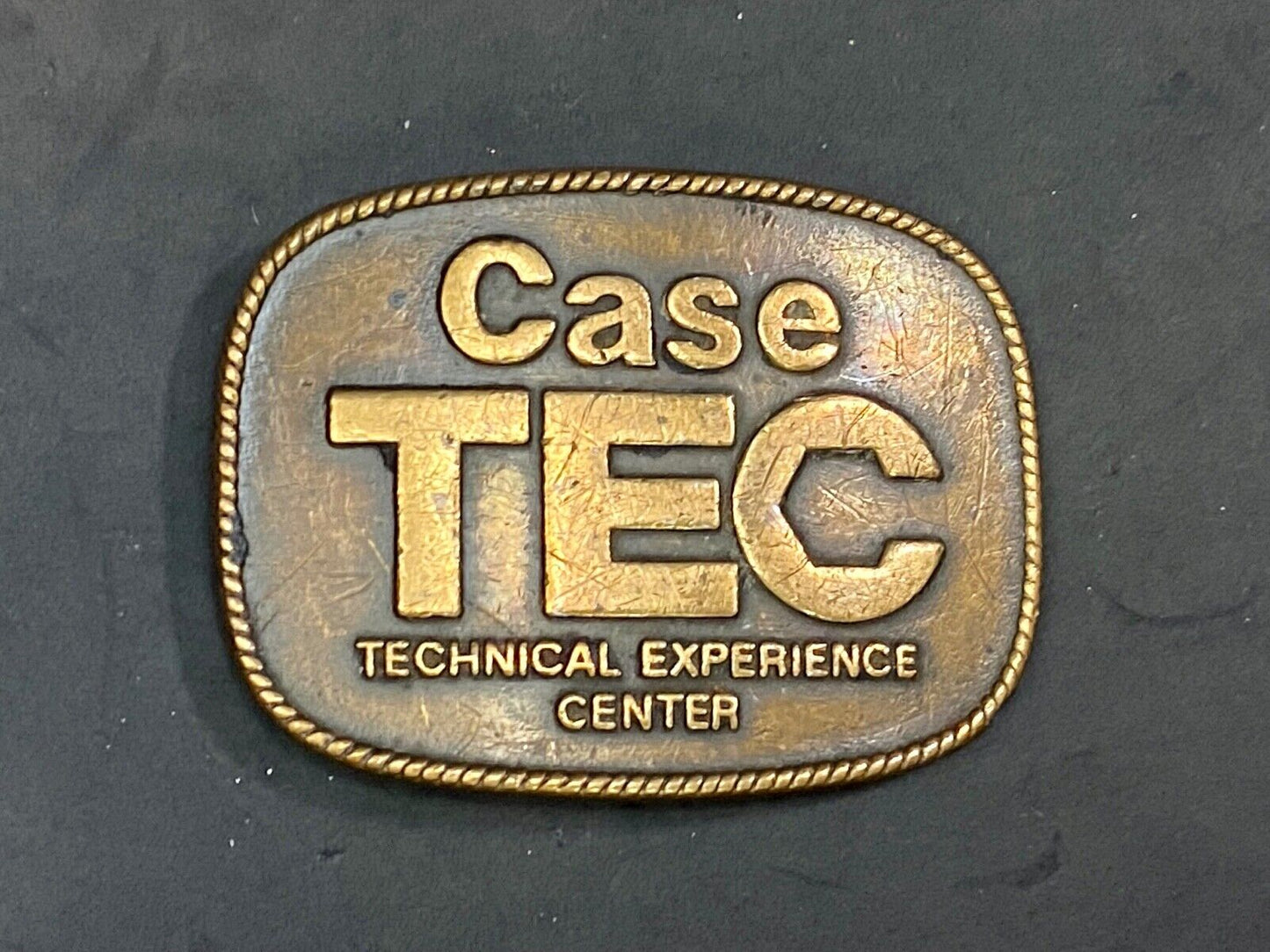 Vintage Case Tractors Tec Technical Experience Center Belt Buckle