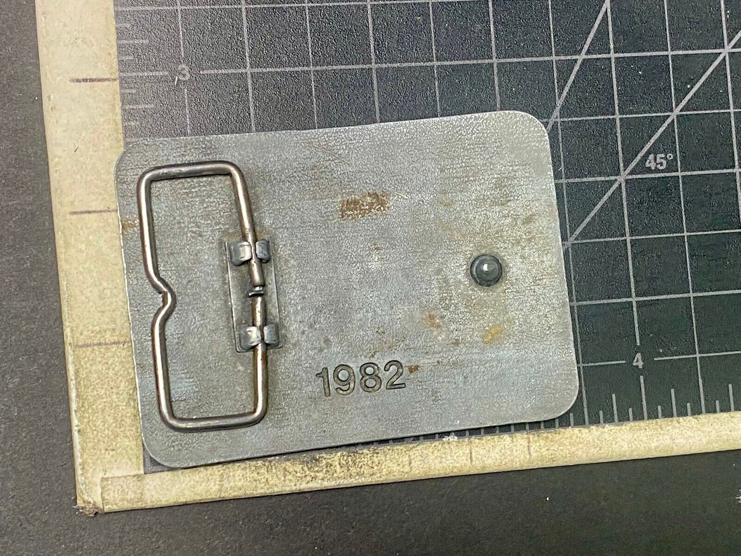1982 New Holland I'm Proud To Be A Reliable American Farmer Belt Buckle