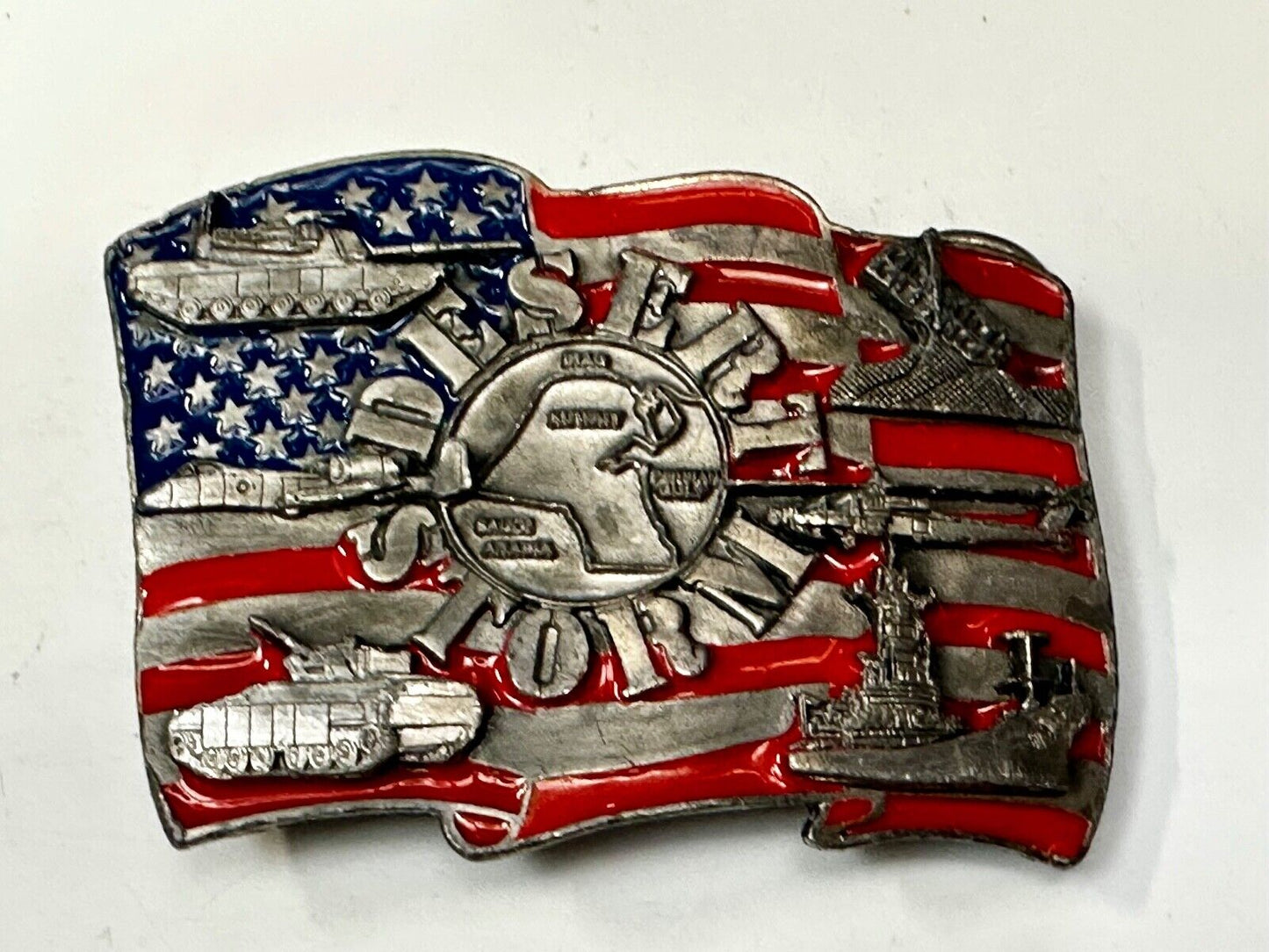 1991 Siskiyou Operation Desert Storm Belt Buckle P-92 -All Military