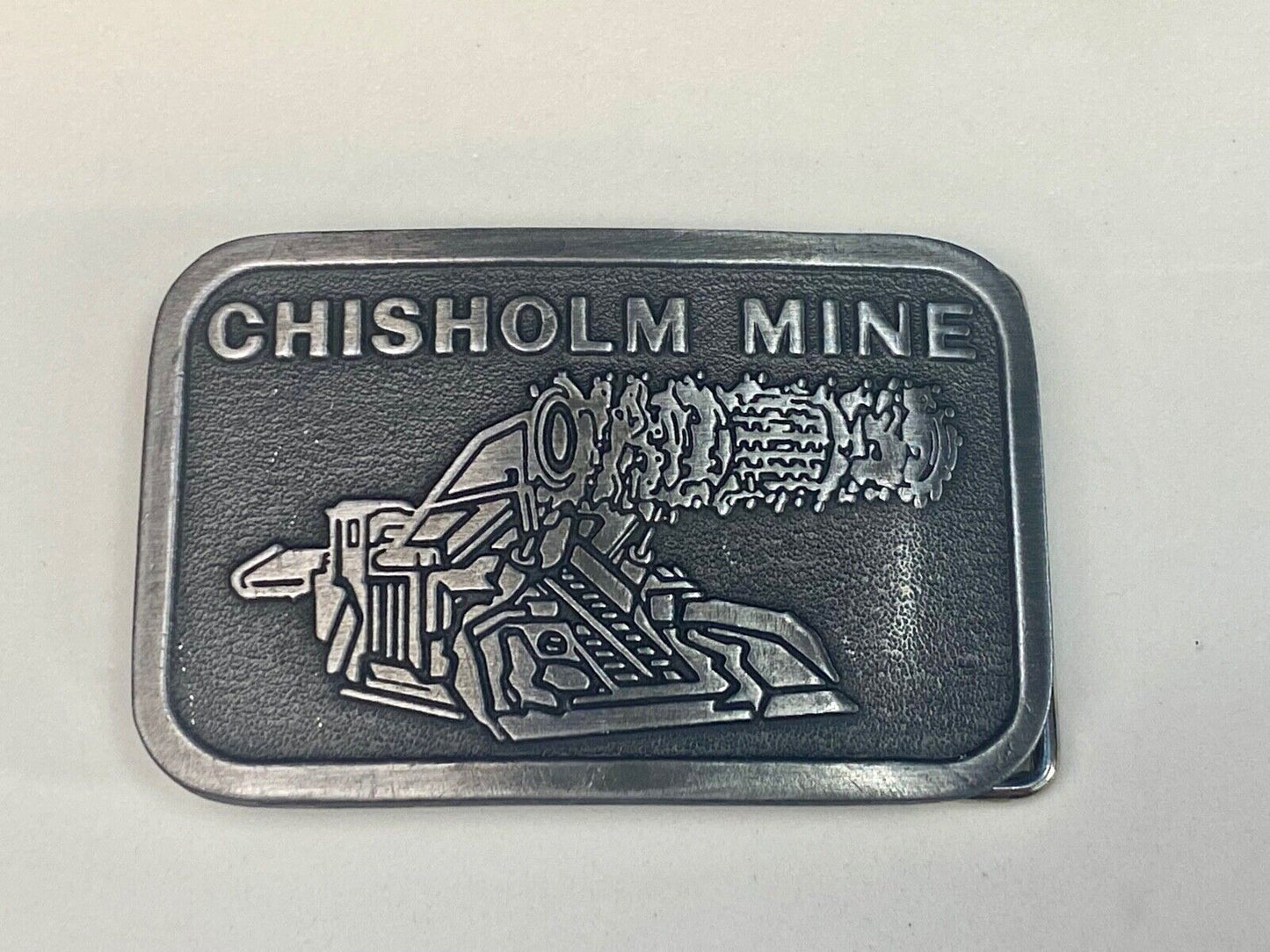 Vintage Belt Buckle Minnesota Chisholm, Mn Iron Mine - Museum Of Mining