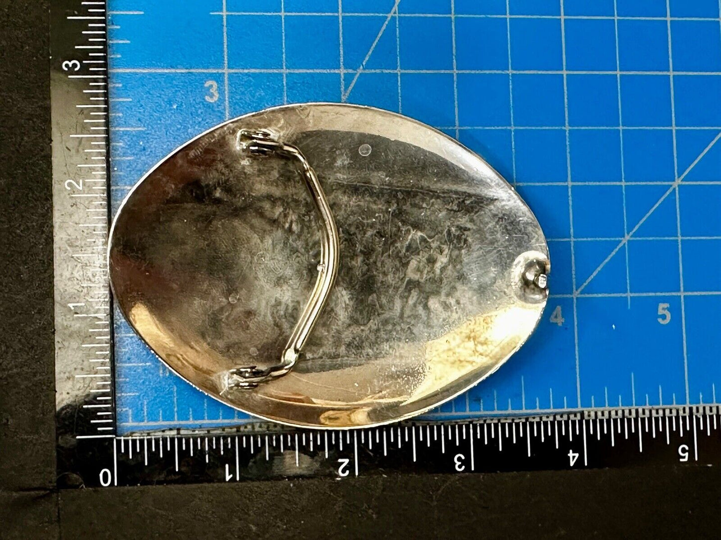 THUNDERBIRD Zuni Native American Artist Belt Buckle BC Makers Mark B Cayaditto